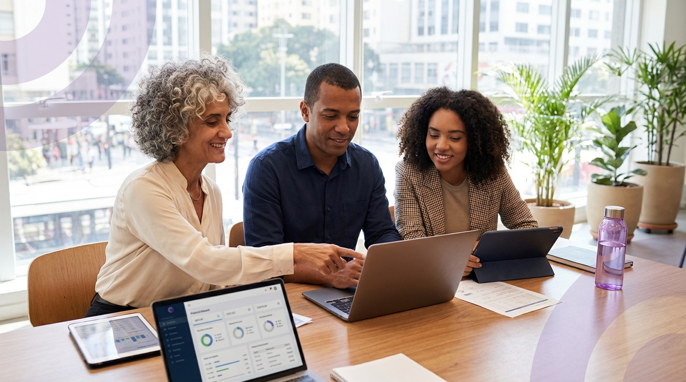 Escritório de contabilidade com tecnologia automatizada